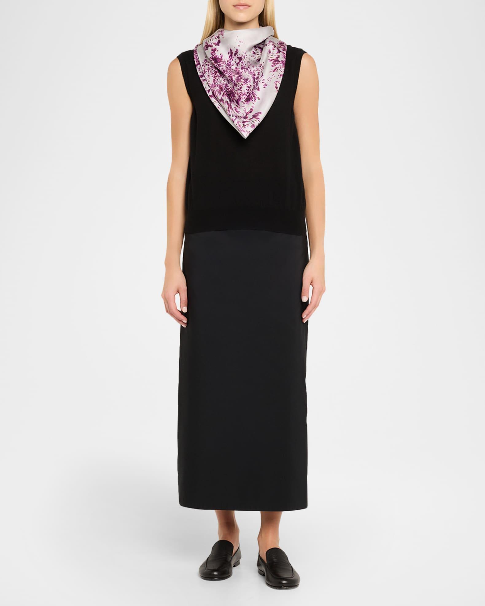 Spotted Glaze Silk Twill Square Scarf Product Image