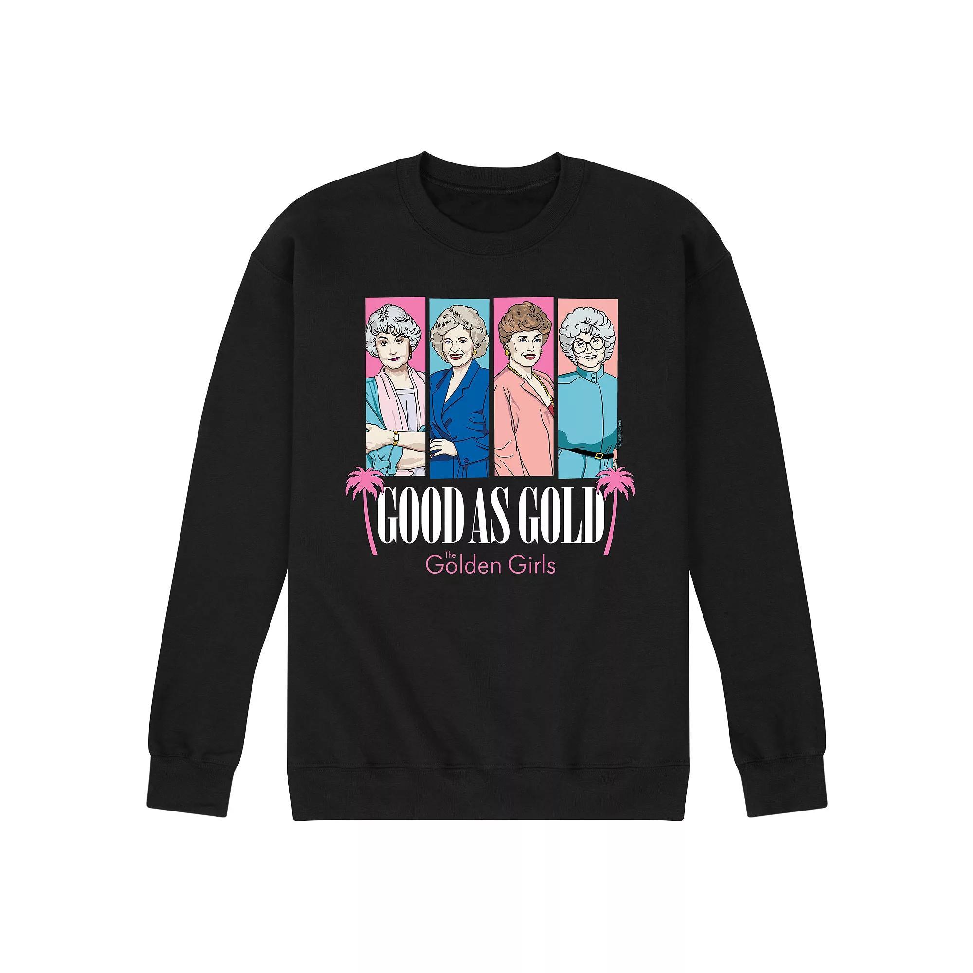 Men's Golden Girls Good As Gold Sweatshirt, Size: Large, Black Product Image