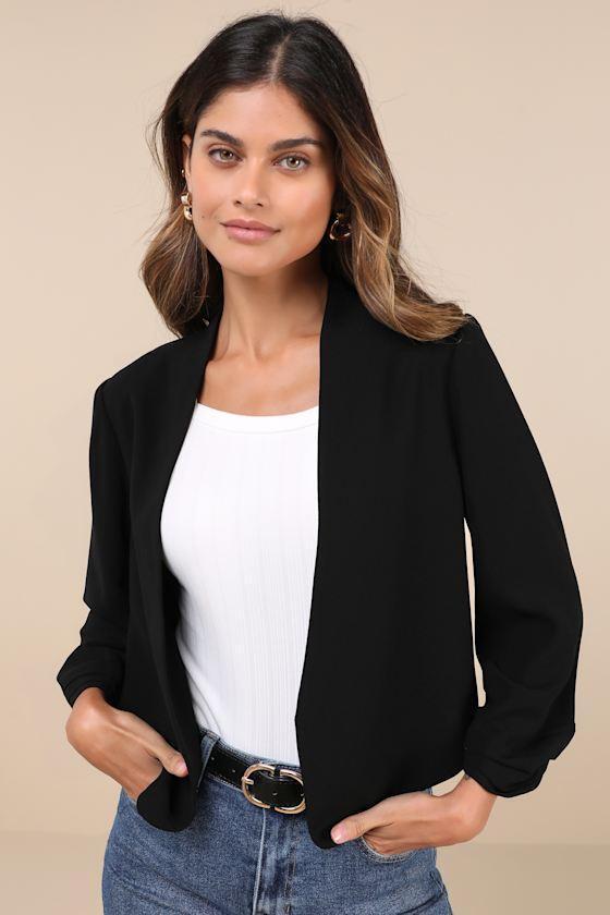 Business Diva Black Blazer Product Image