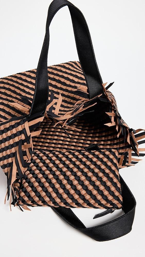 Naghedi Havana Medium Tote Striped | Shopbop Product Image