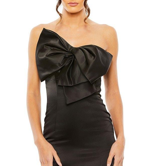 Mac Duggal Strapless Sleeveless Bow Bodice Mermaid Gown Product Image