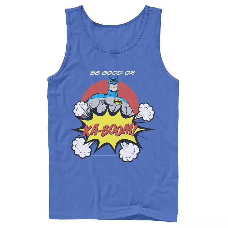 Mens DC Comics Batman Ka-Boom Pop Art Text Poster Tank Top Product Image