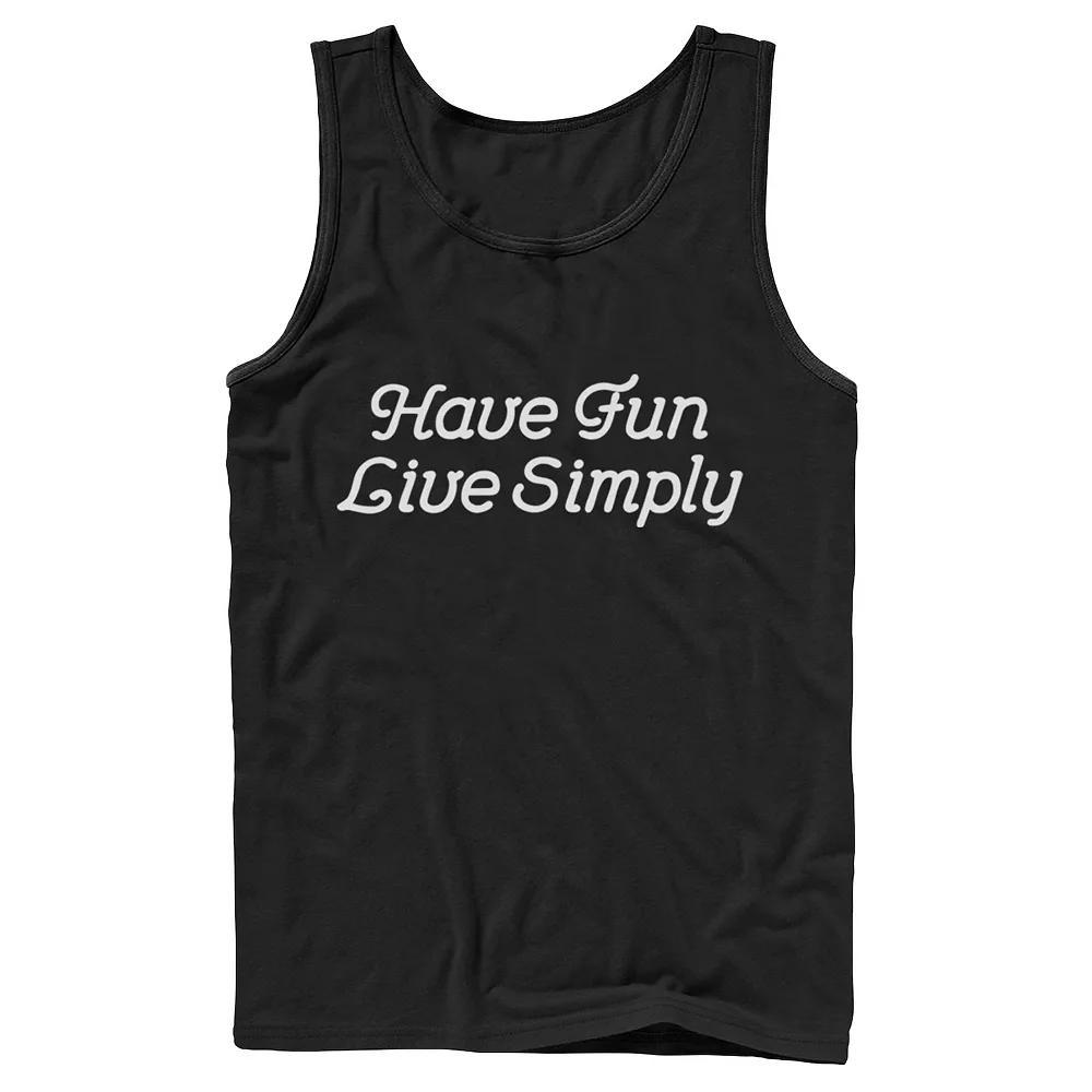 Men's Fifth Sun "Have Fun Live Simply" Script Tank Top,  Product Image