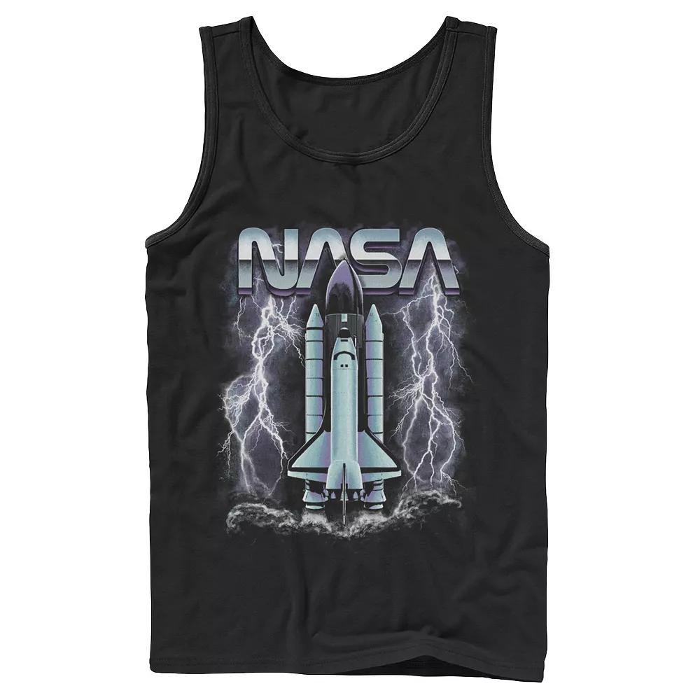 Men's Jurassic Park Neon Gradient Scene Tank Top,  Product Image