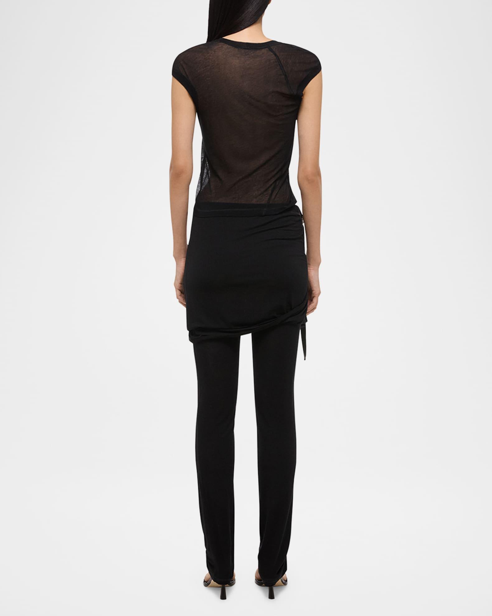 Twisted Sheer Crewneck Top Product Image