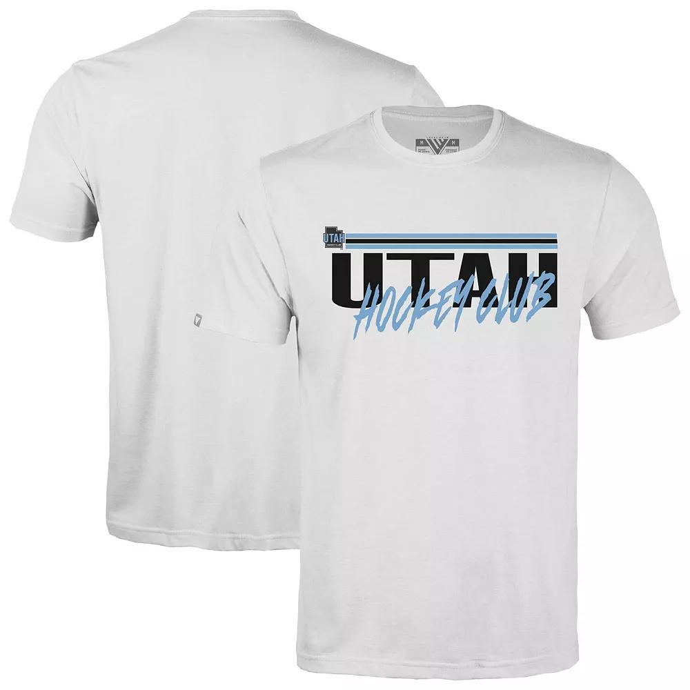 Men's Levelwear White Utah Hockey Club Richmond Etched T-Shirt, Size: XL, Ute White Product Image