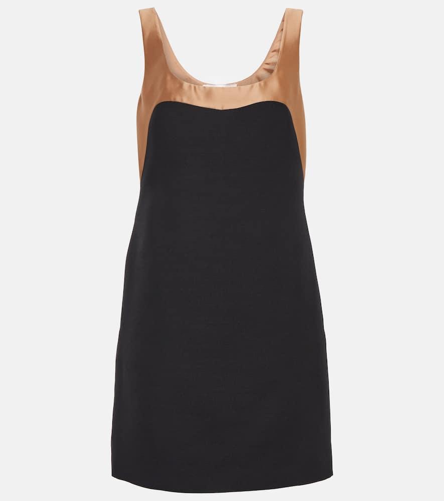 VALENTINO Crêpe Couture Minidress In Black Product Image