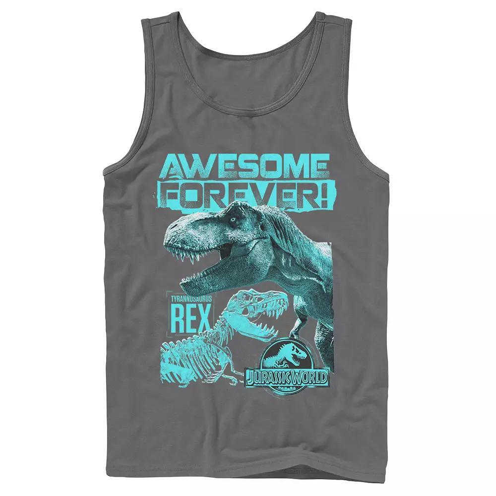 Men's Jurassic World Two T-Rex Awesome Forever Tank Top,  Product Image