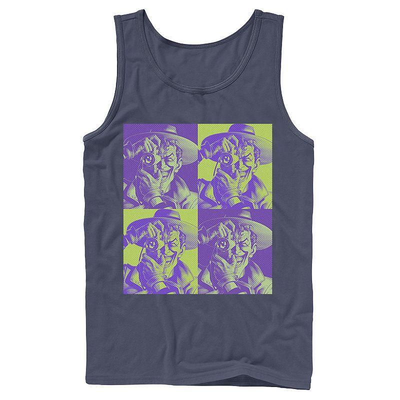 Men's DC Batman The Joker Halftone Popart Tank Top,  Product Image