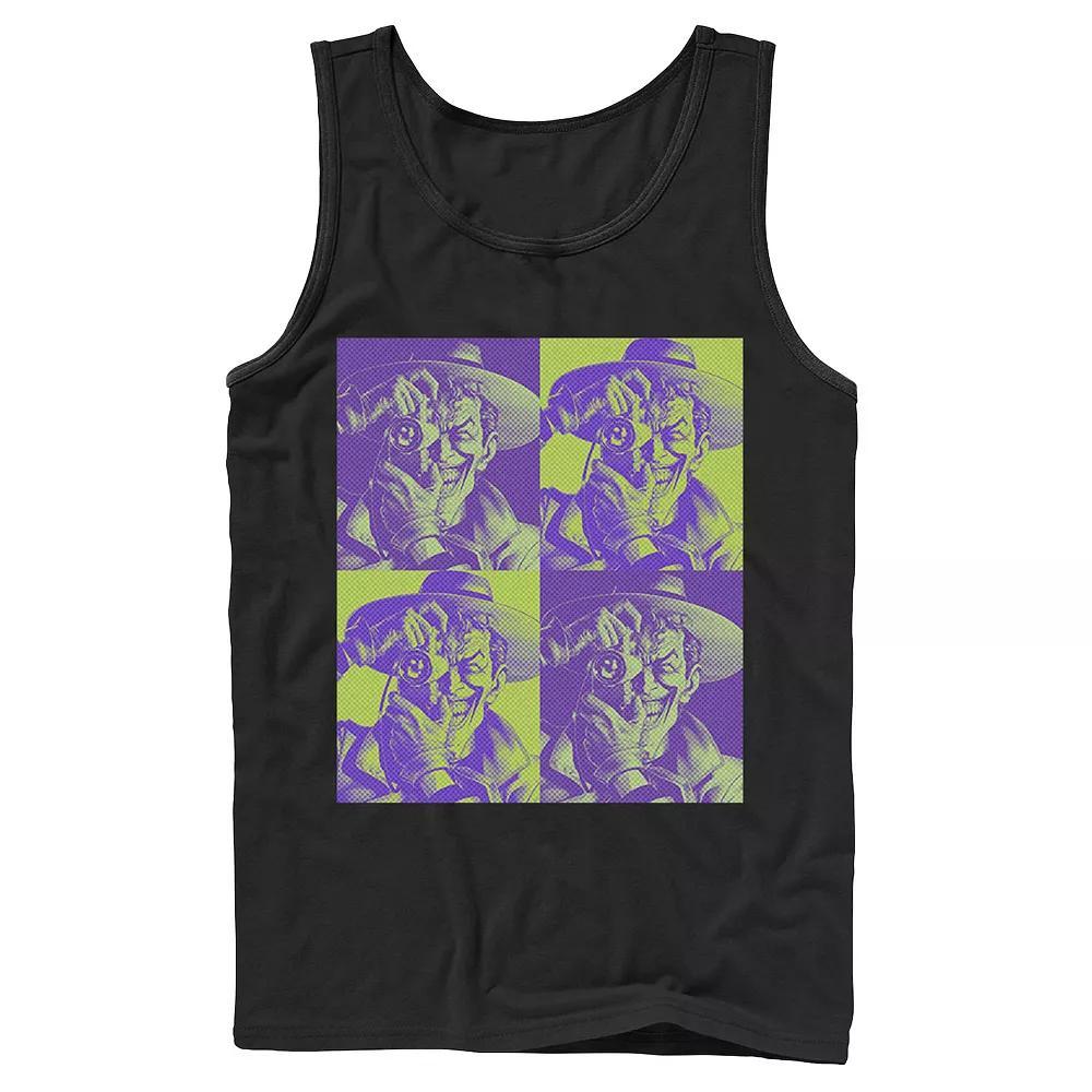 Men's DC Batman The Joker Halftone Popart Tank Top,  Product Image