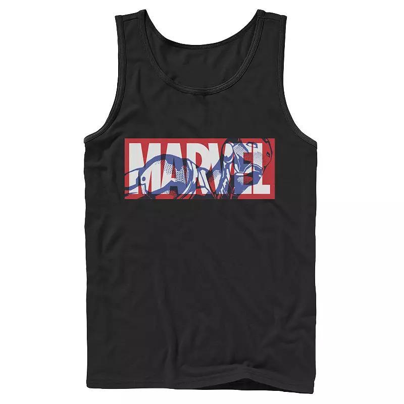 Mens Marvel Classic Logo Iron Man Fill Tank Top, Boys Product Image