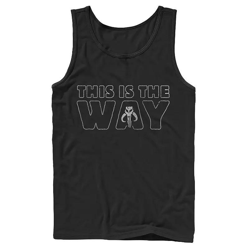 Men's Star Wars The Mandalorian The Child Purple Smoke Tank Top,  Product Image