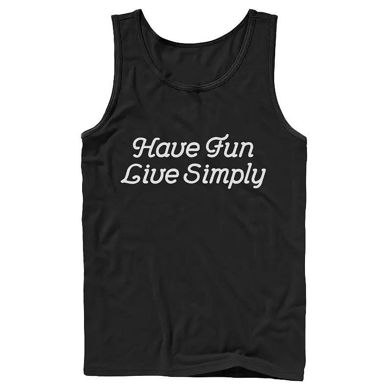 Men's Fifth Sun "Have Fun Live Simply" Script Tank Top,  Product Image