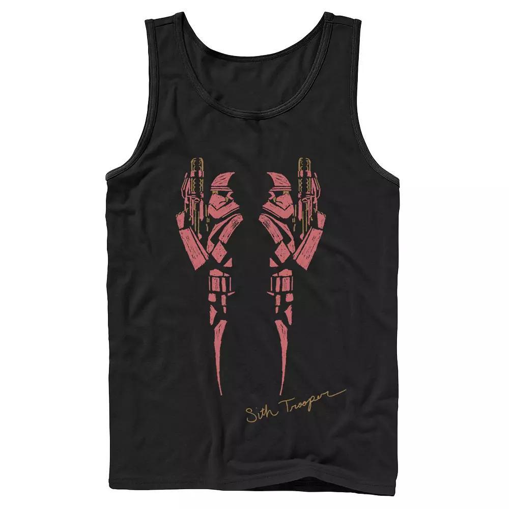 Men's Star Wars The Rise of Skywalker Sith Trooper Inkblot Tank Top,  Product Image