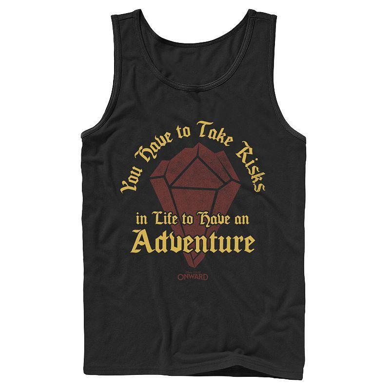 Disney / Pixar's Onward Men's You Have To Take Risks In Life Tank Top, Size: XL, Black Product Image