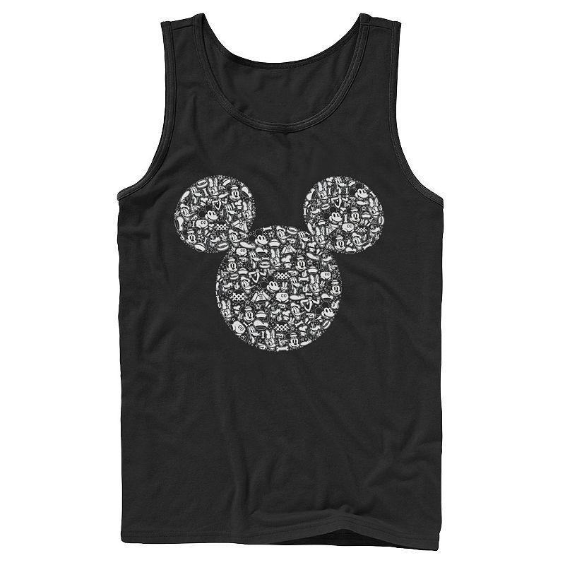 Disney's Mickey and Friends Men's Mickey Icons Fill Tank Top, Boy's, Size: Small, Black Product Image