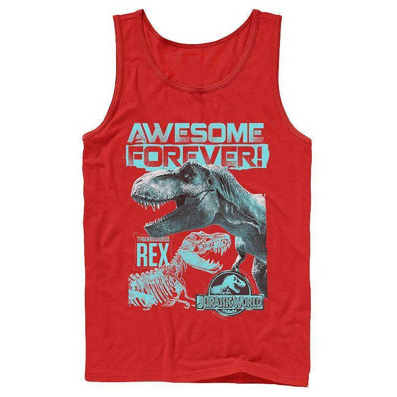 Men's Jurassic World Two T-Rex Awesome Forever Tank Top,  Product Image