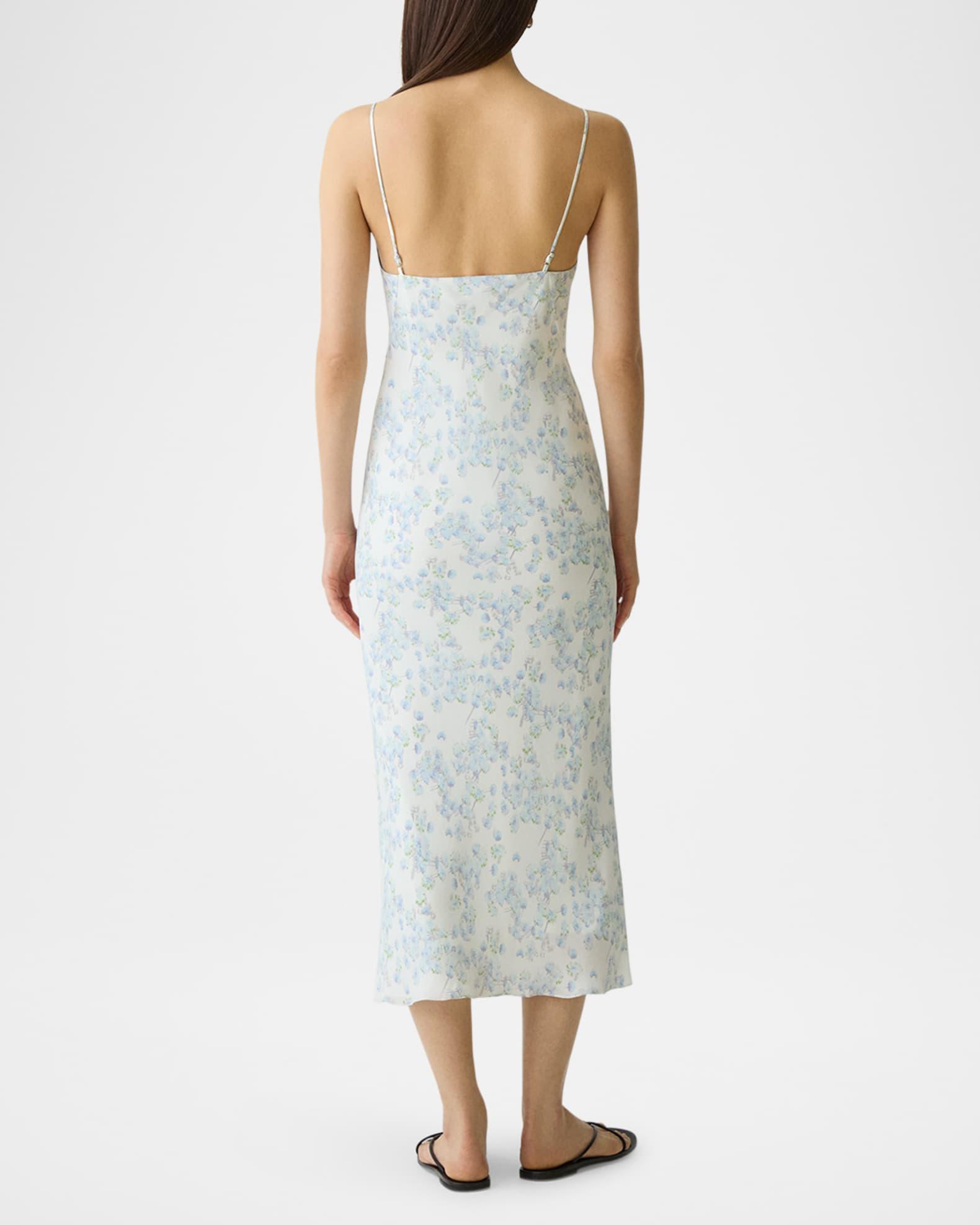 Seamed Floral Slip Dress Product Image
