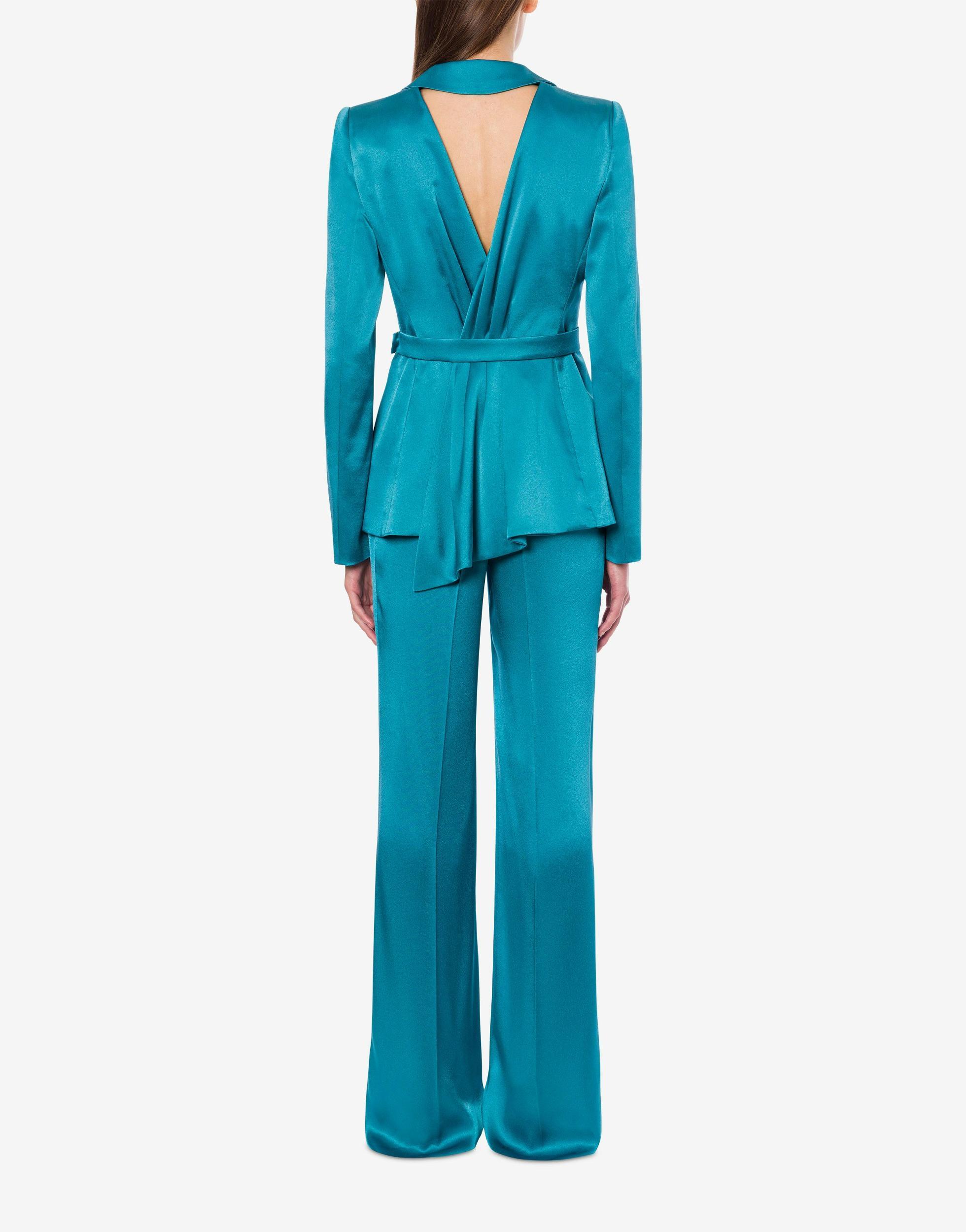 Wide satin trousers Product Image