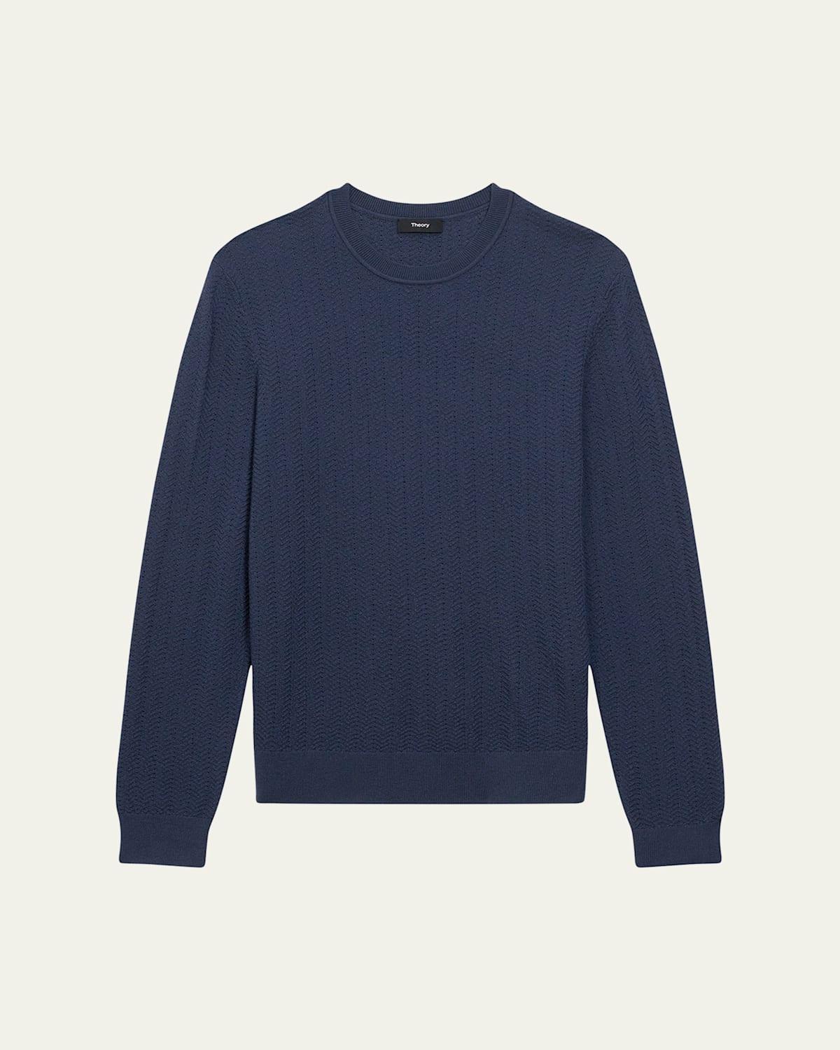 Men's Merino Wool Crewneck Sweater Product Image