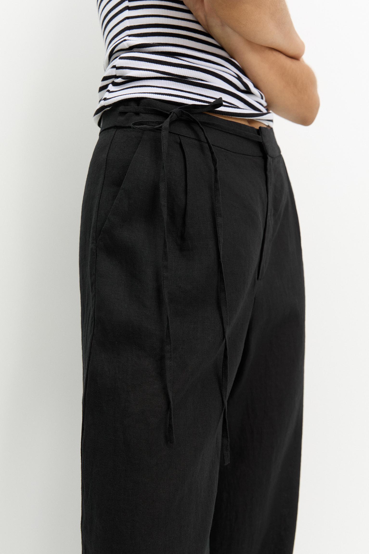 100% linen pants Product Image