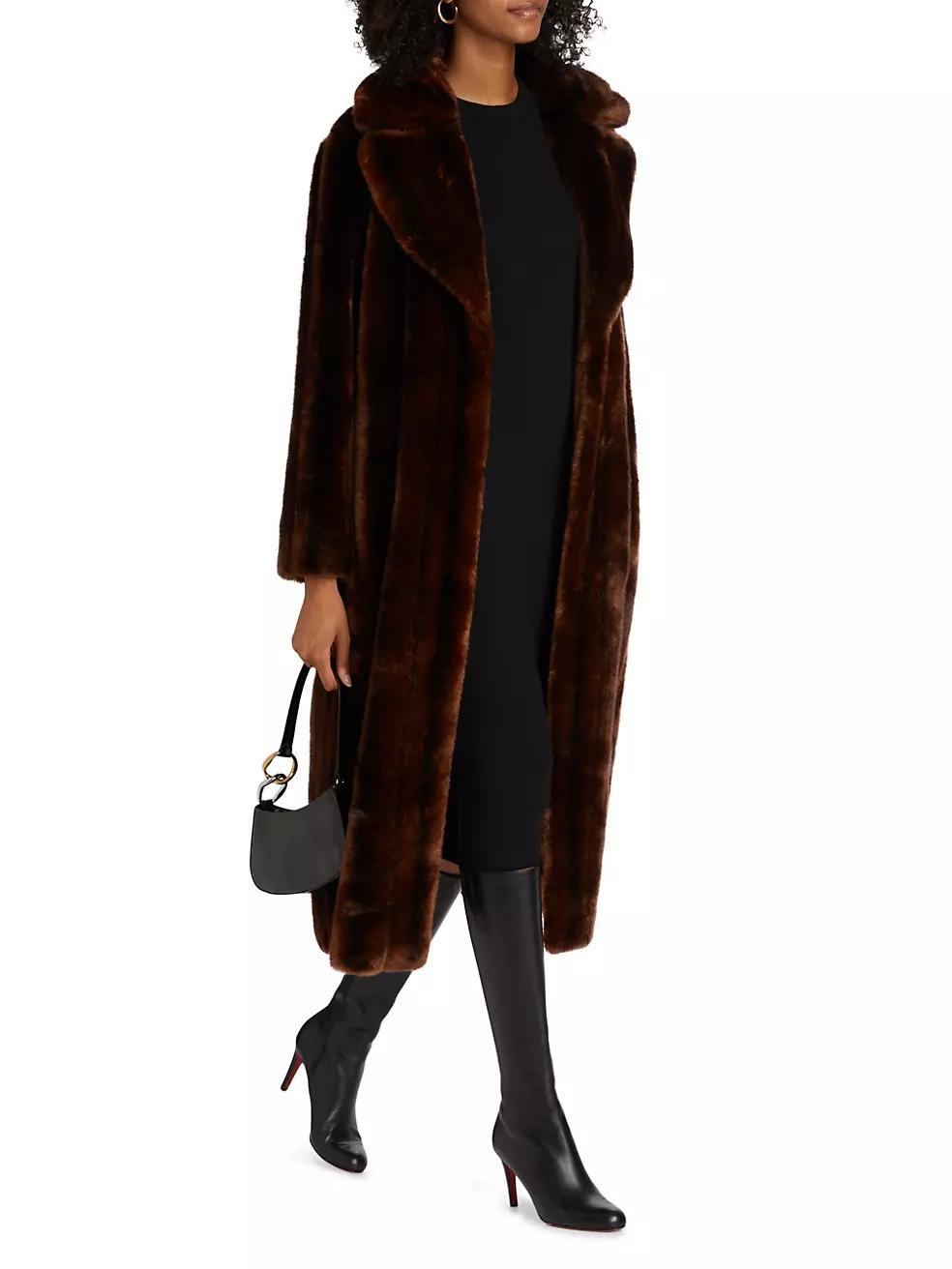 Brynn Maxi Faux Fur Coat Product Image