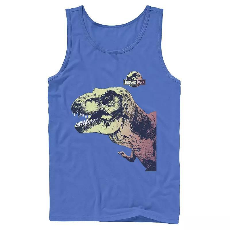 Mens Jurassic Park T-Rex Sunset Color Fil In Tank Top Product Image