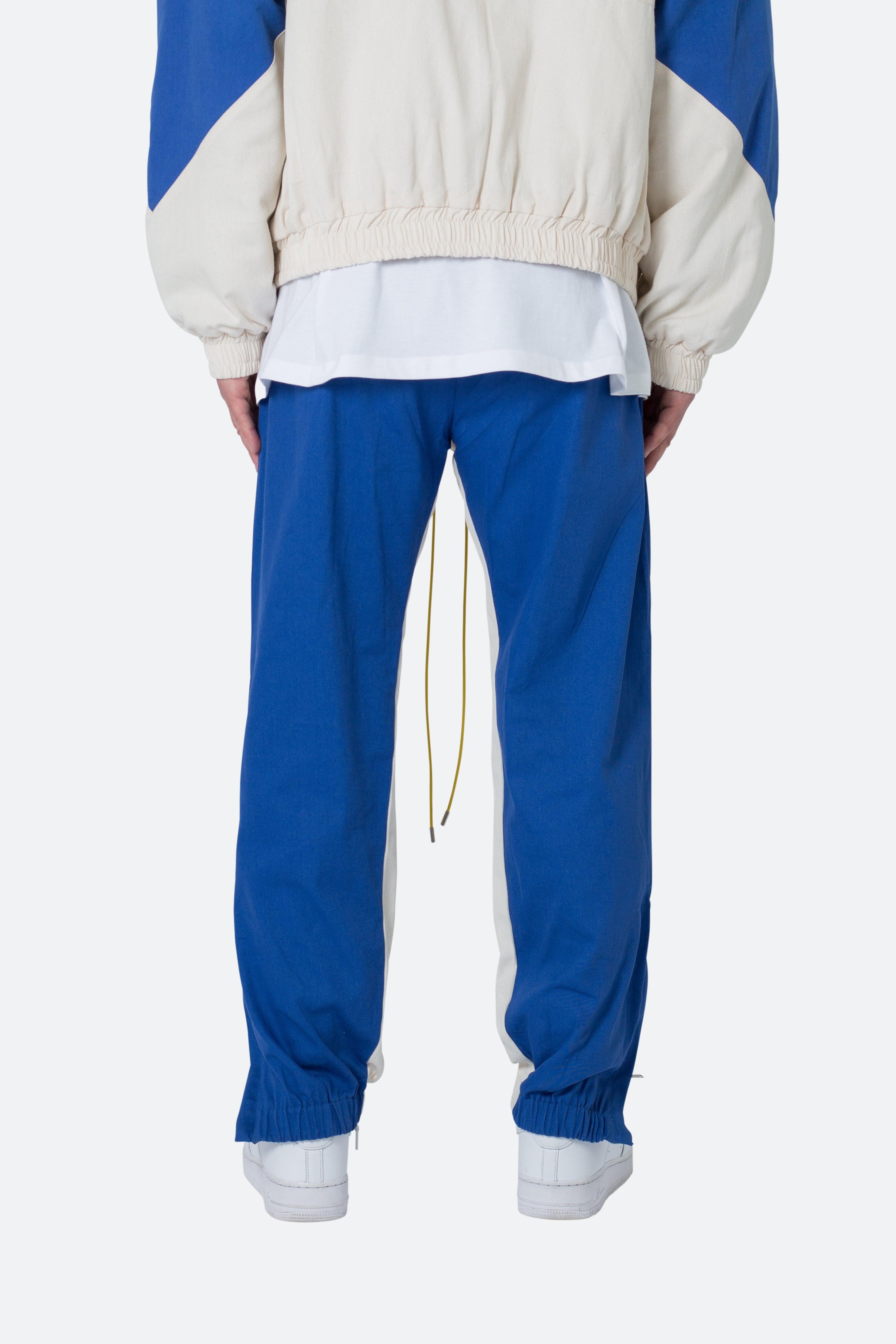 Twill Racing Pants - Blue/Natural Product Image