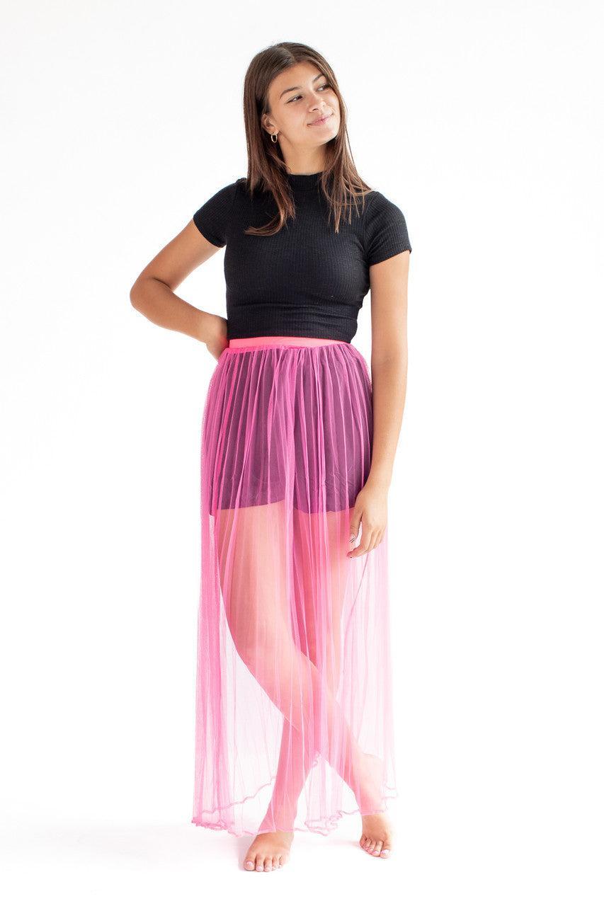 Mesh Maxi Skirt Product Image