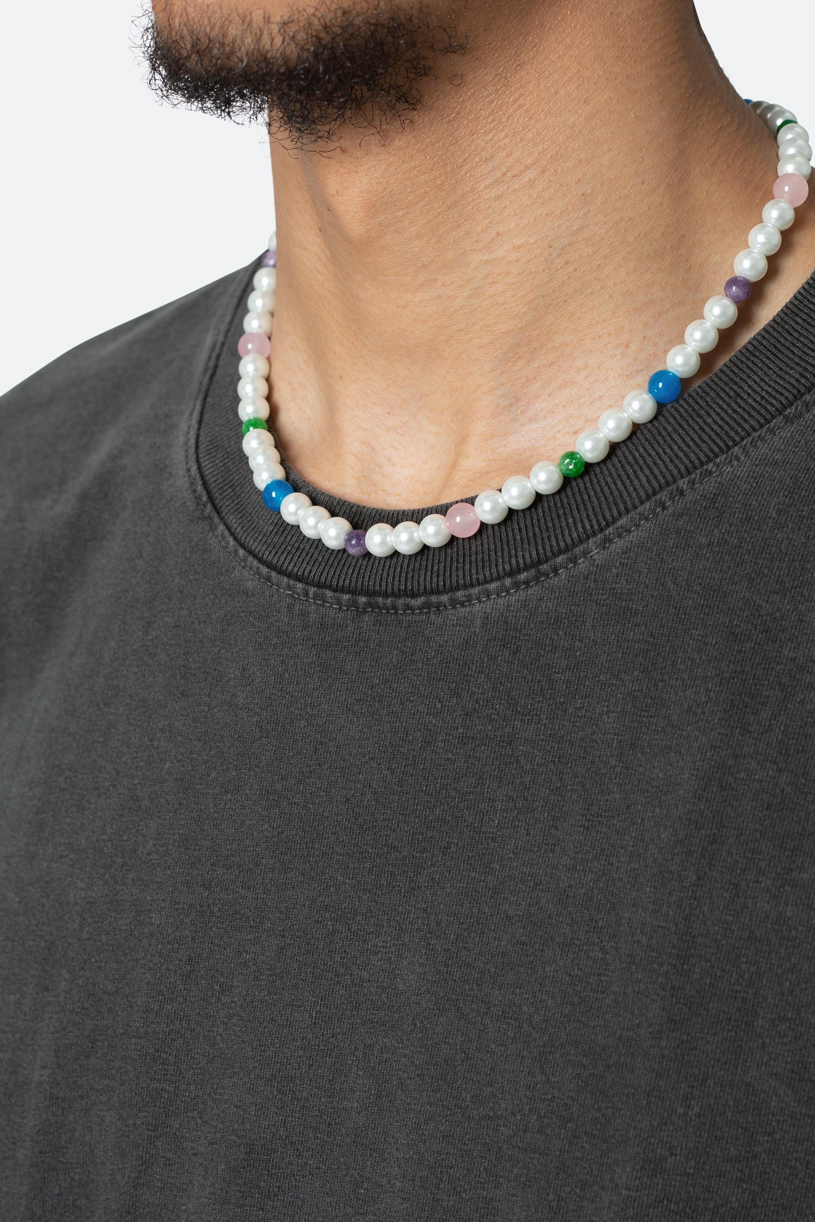 Mixed Beaded Pearl Necklace - Multi Product Image