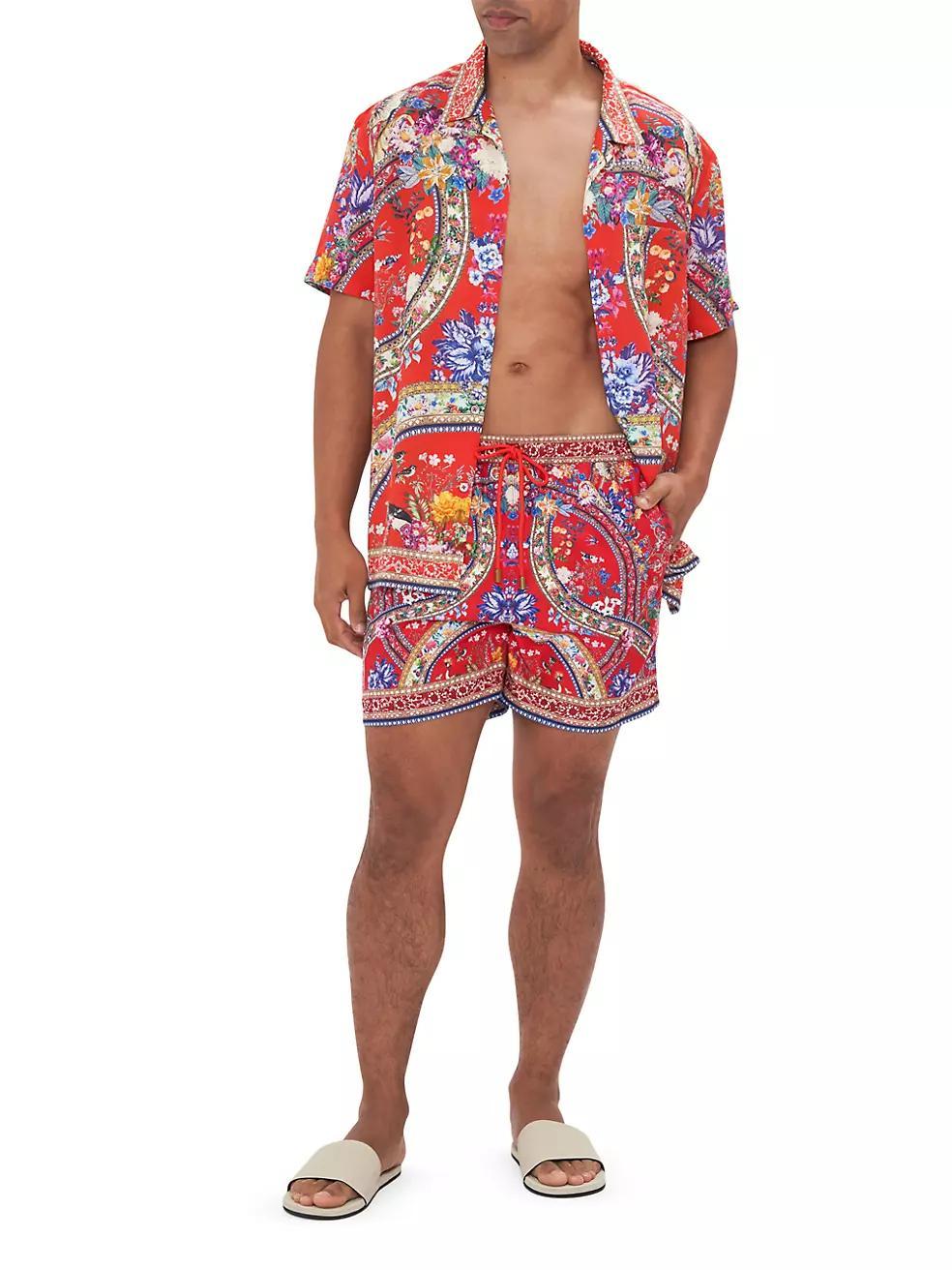 Mid-Length Printed Board Shorts Product Image