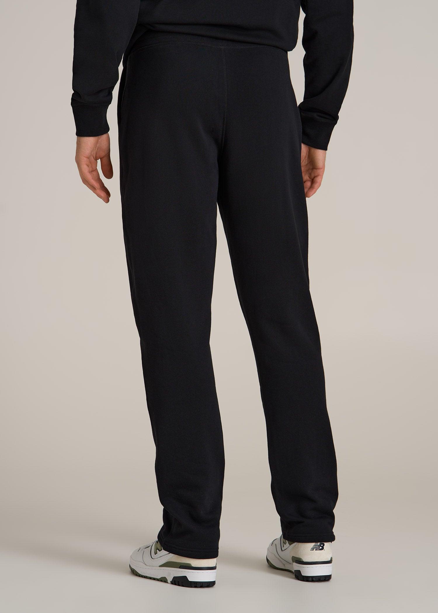 Wearever 2.0 Fleece Straight Leg Sweatpants for Tall Men in Black Product Image