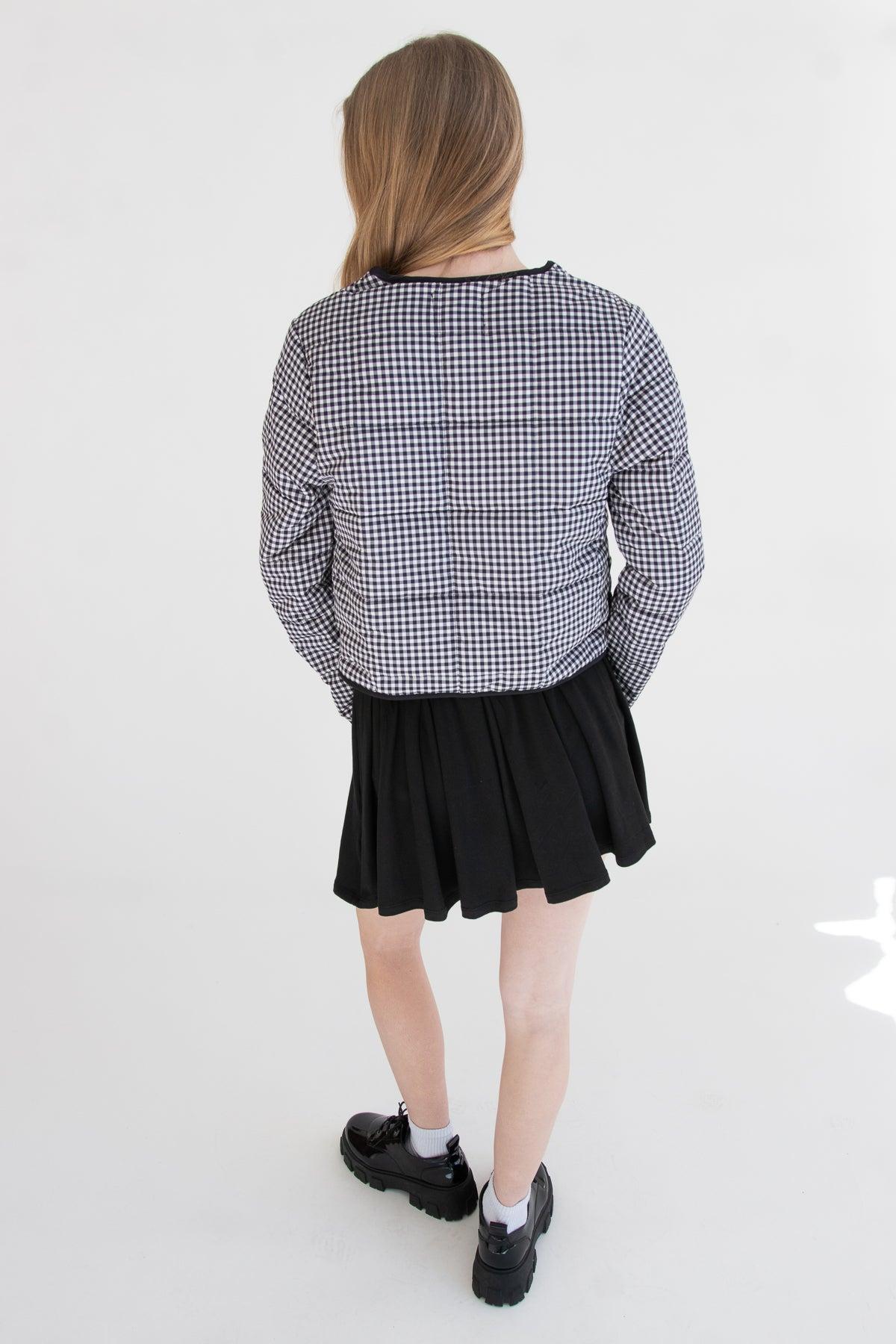 Tie Front Puff Jacket Product Image