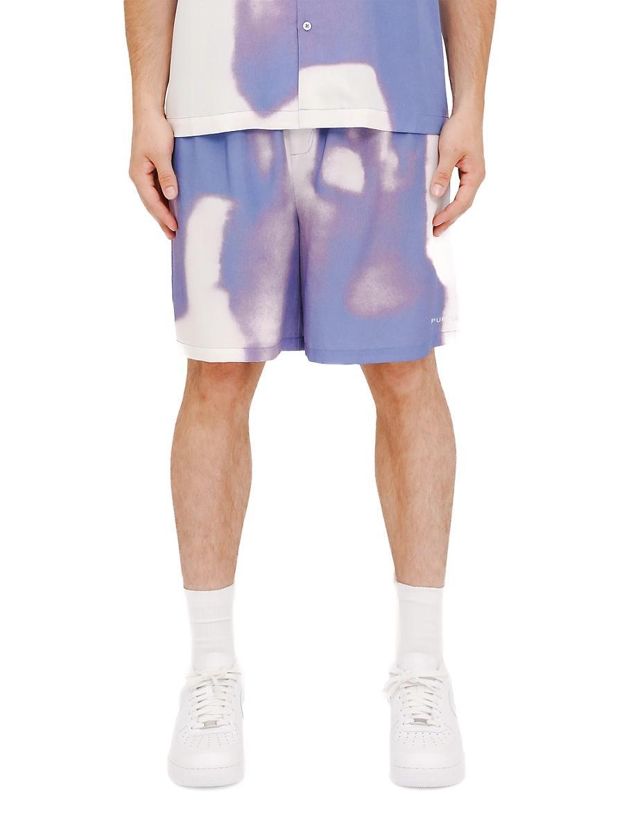 Mens Ombr Burn Shorts - Product Image