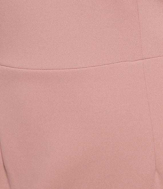 Eliza J Plus Size Off the Shoulder Puff Sleeve Sheath Gown Product Image