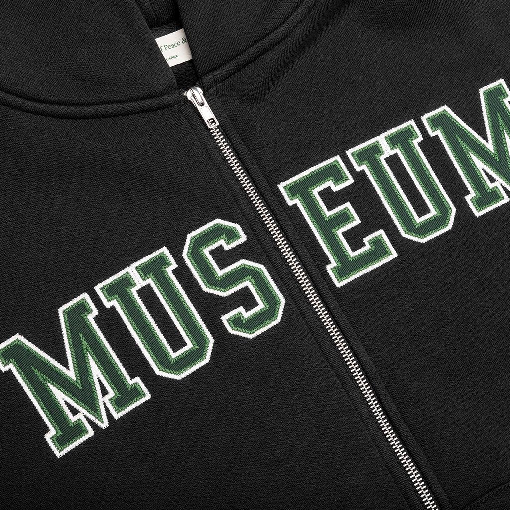 Museum Zip-Up Hoodie - Black Male Product Image