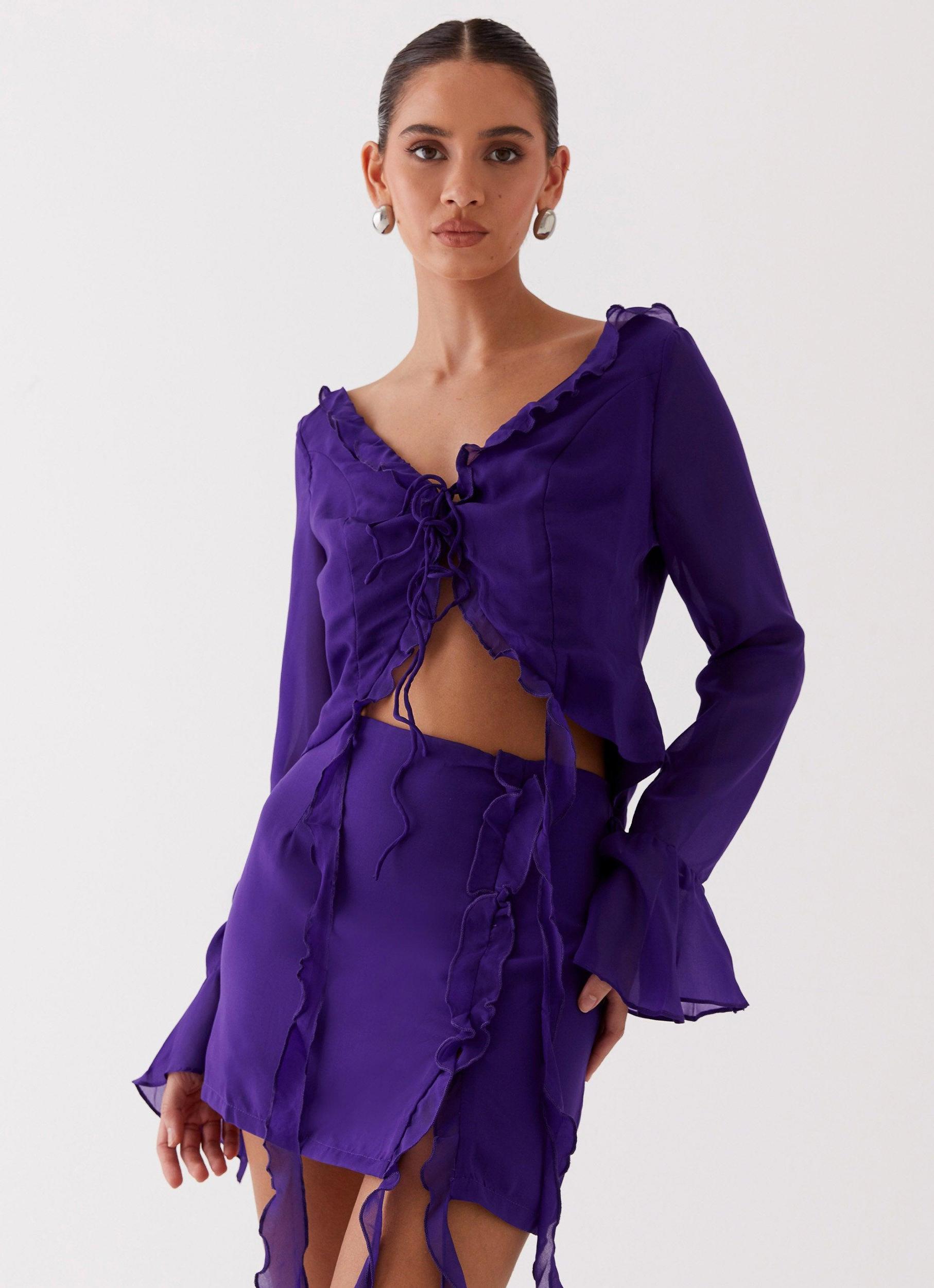 My Favourite Part Blouse - Violet Product Image