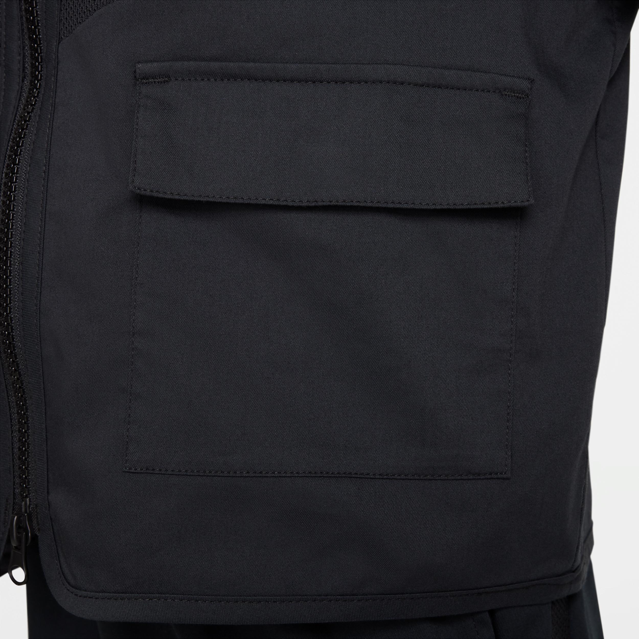 Nike Girls Nike NSW Dance Jacket-PD - Girls Grade School Black/White Product Image