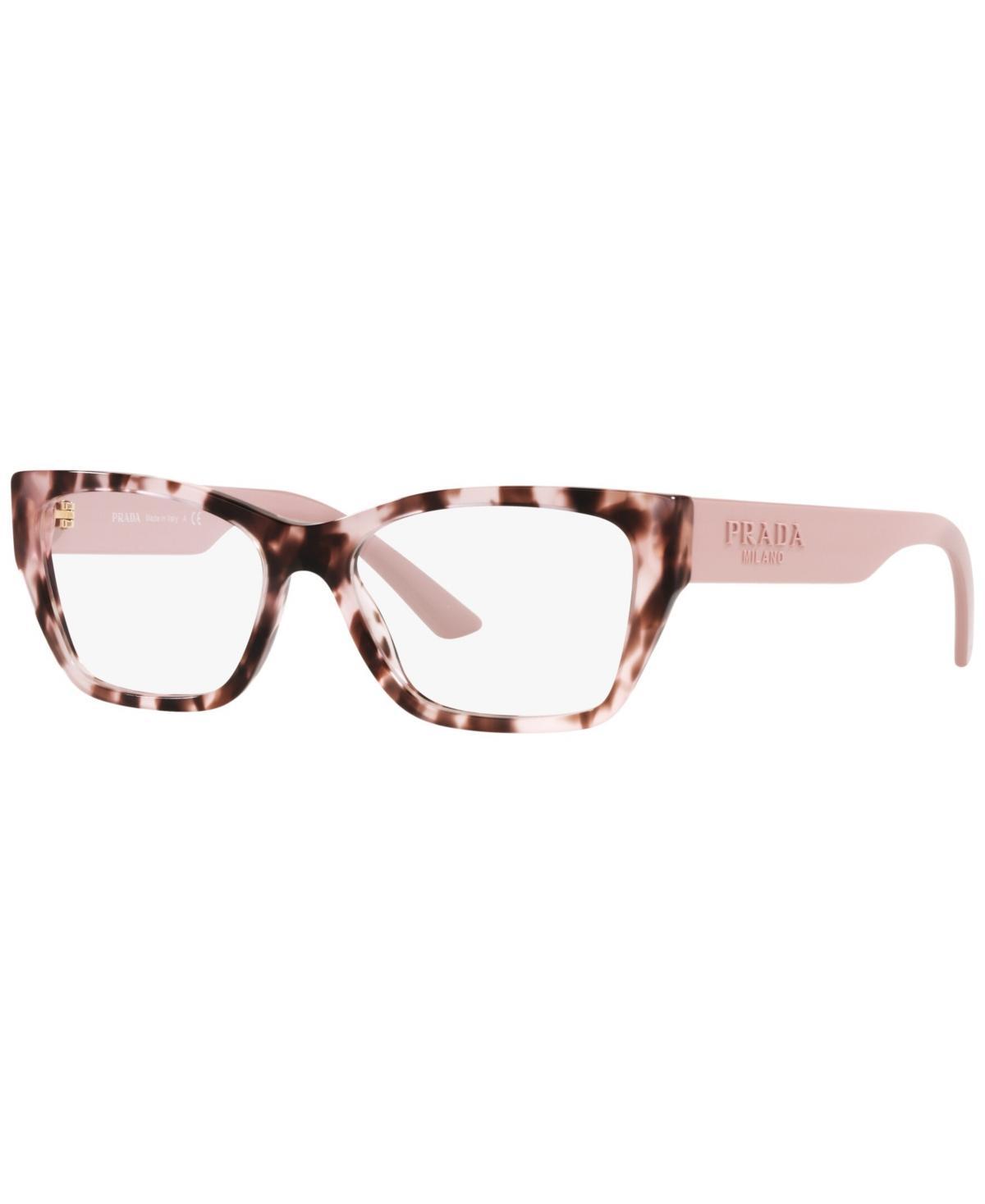 PRADA Pr11yv Women's Irregular Eyeglasses In Orchid Tortoise Product Image