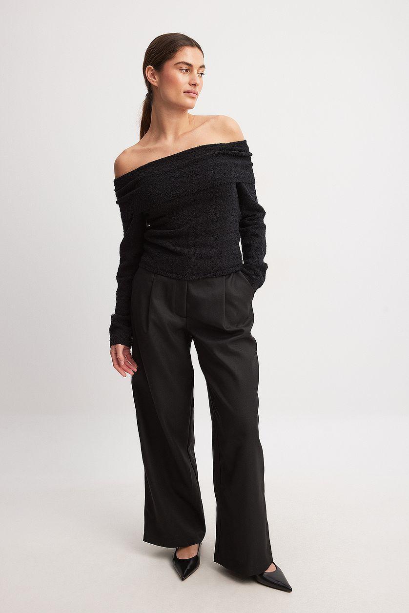 Off Shoulder Knitted Top Product Image