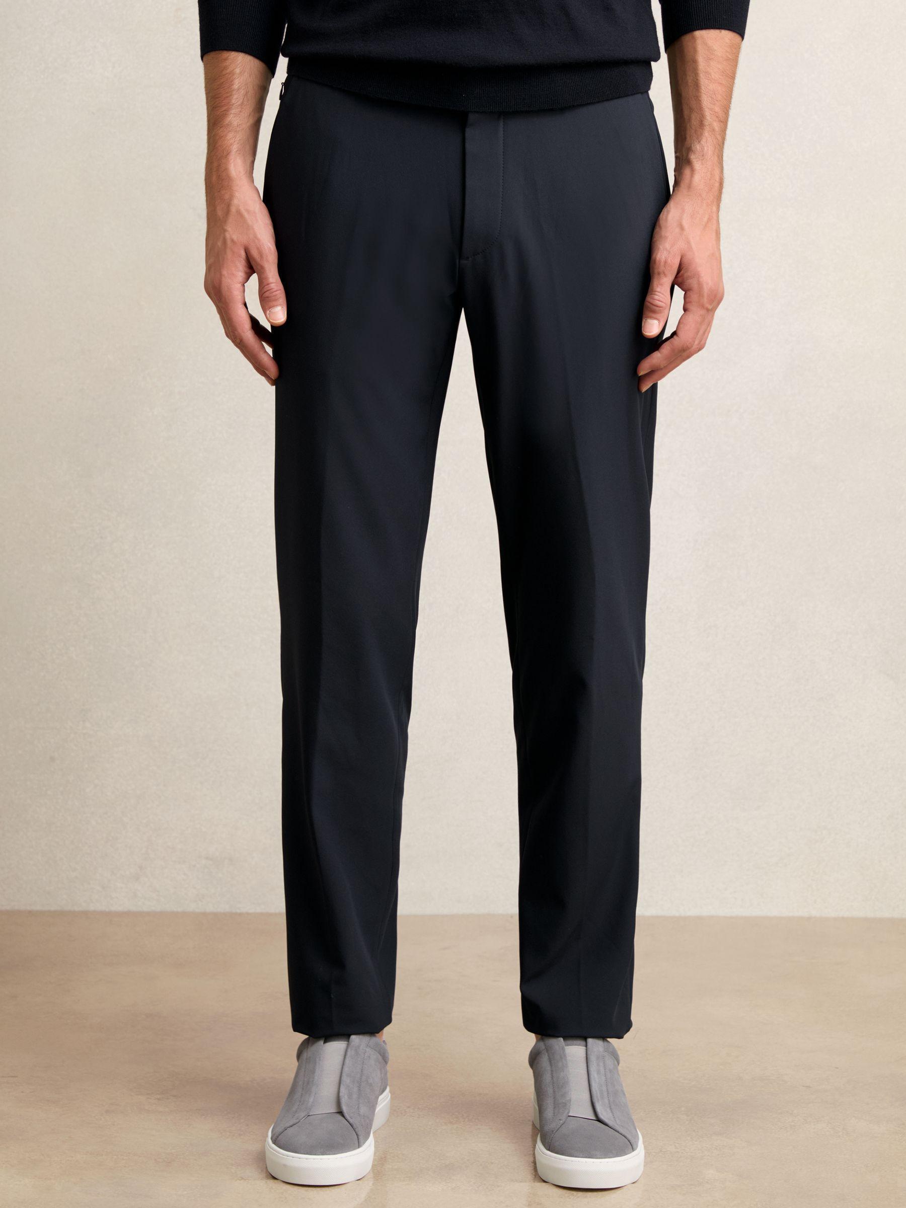 Technical Drawstring Trousers in Navy Product Image