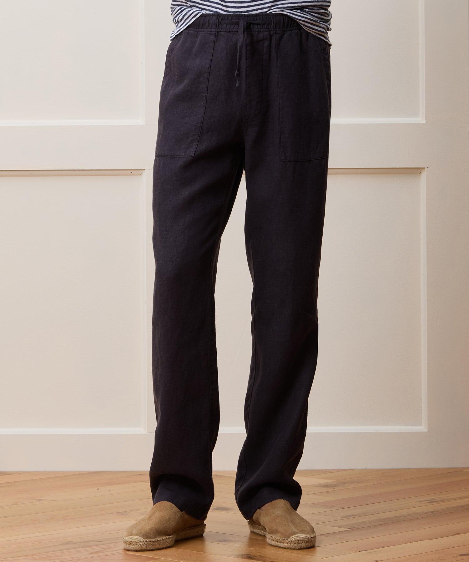 Straight Fit Linen Beach Pant Product Image