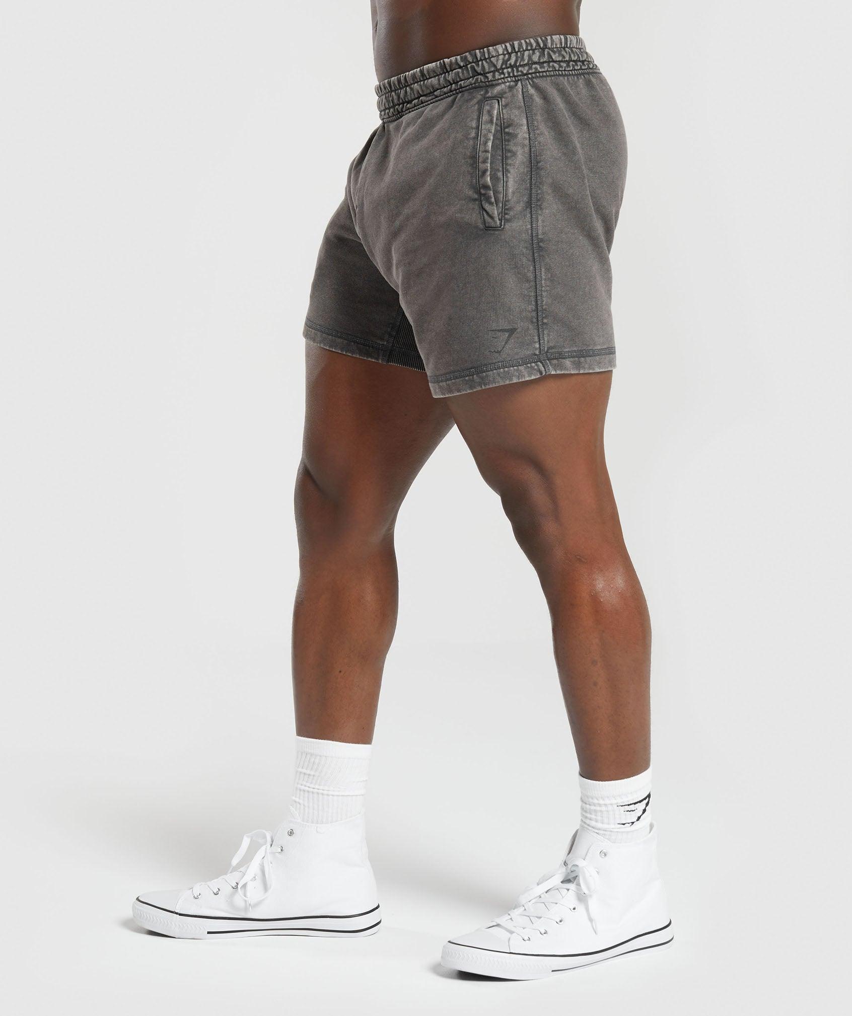 Gymshark Heritage 5" Shorts - Onyx Grey Male Product Image