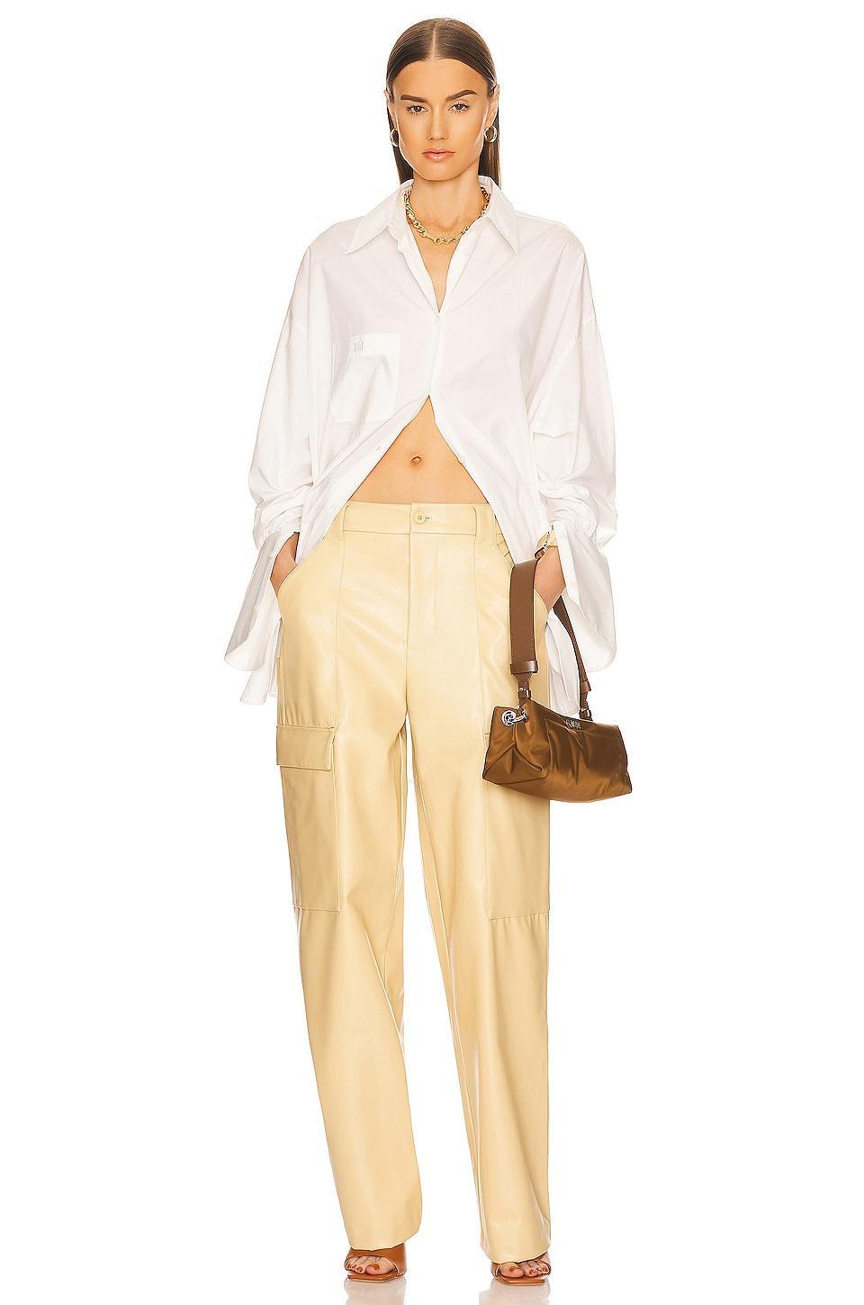 Waterbased Faux Leather Cargo Pant Helsa Product Image