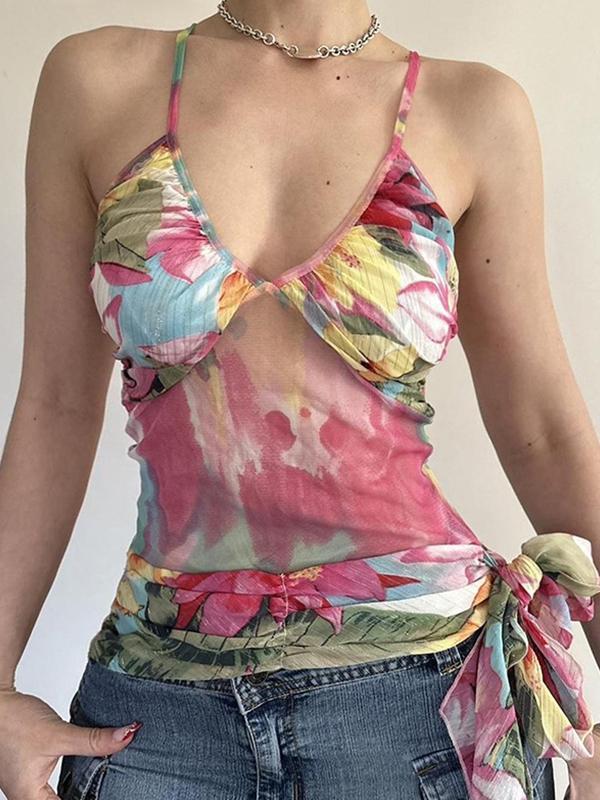 Colourful Abstract Prints Cami Top Product Image