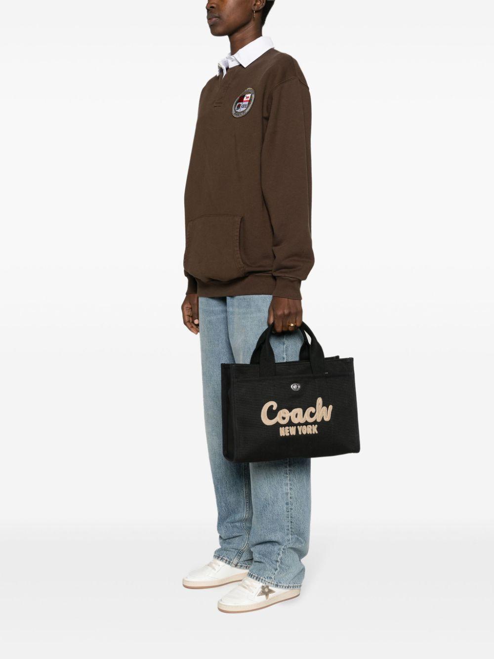 COACH Logo Canvas Cargo Tote Bag In Black Product Image