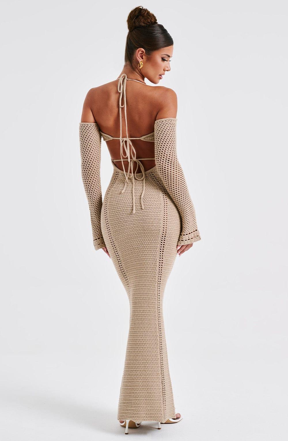 Samariah Maxi Dress - Beige Product Image