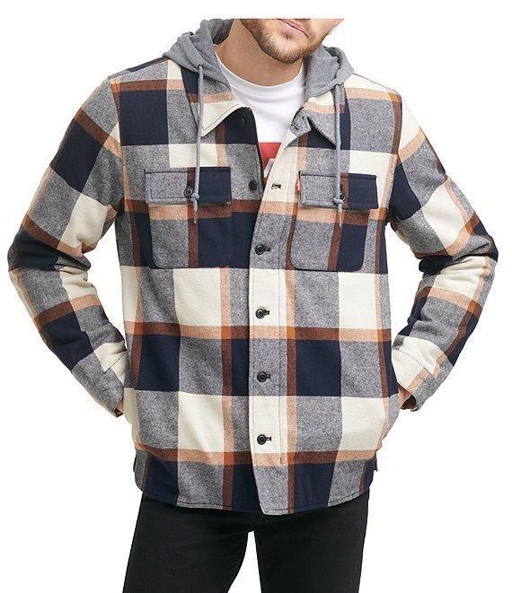 Levi's® Sherpa Lined Multi Plaid Shirt Jacket Product Image