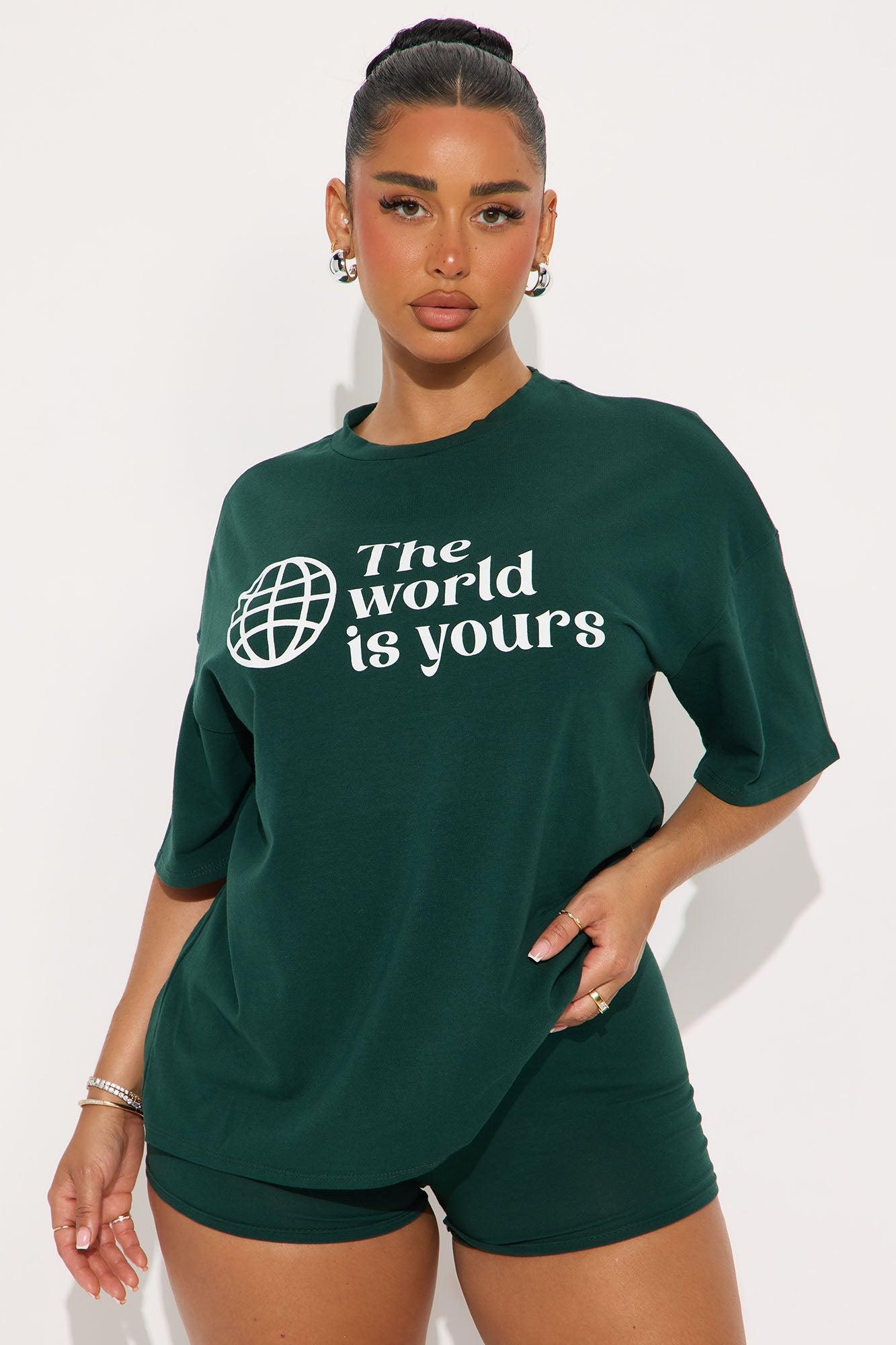 Your World Biker Short Set - Hunter Female Product Image