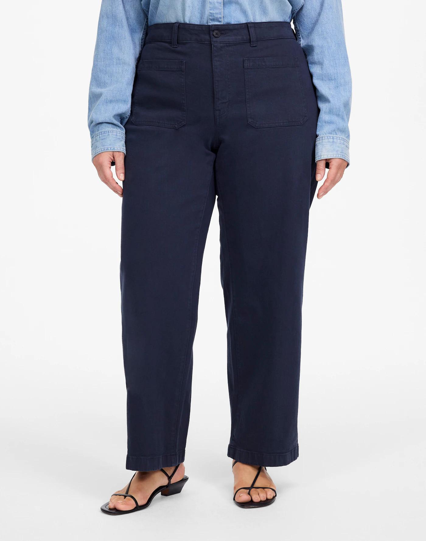 The Plus Emmett Wide-Leg Pant: Patch Pocket Edition Product Image